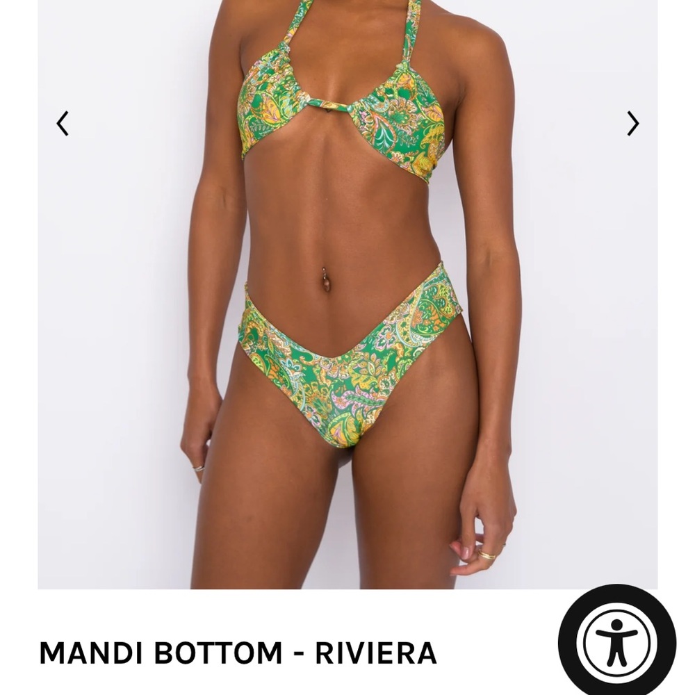 Skatie Bottom - Mandi Bottom in Riviera print Size M Size Medium